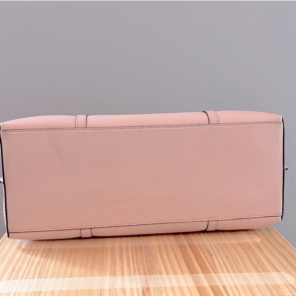 Tory Burch Perry Triple Compartment Tote Bag in Pink Textured Leather - Picture 7 of 14